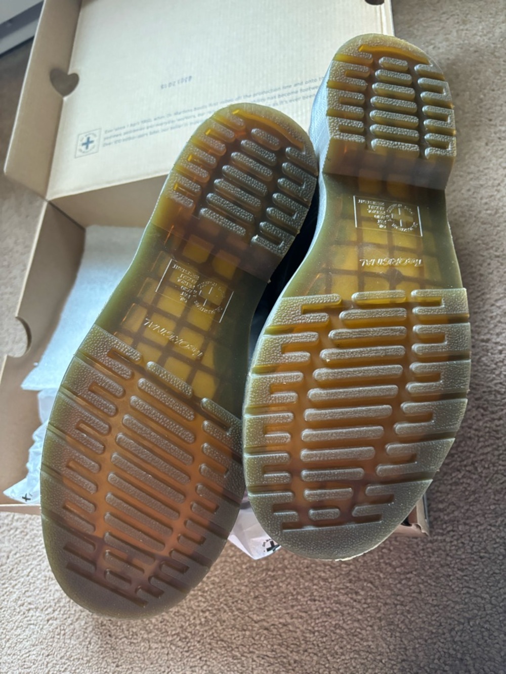 Dr. Martens 1460W Black Nior smooth boots in women’s size 11 - Picture 5 of 7